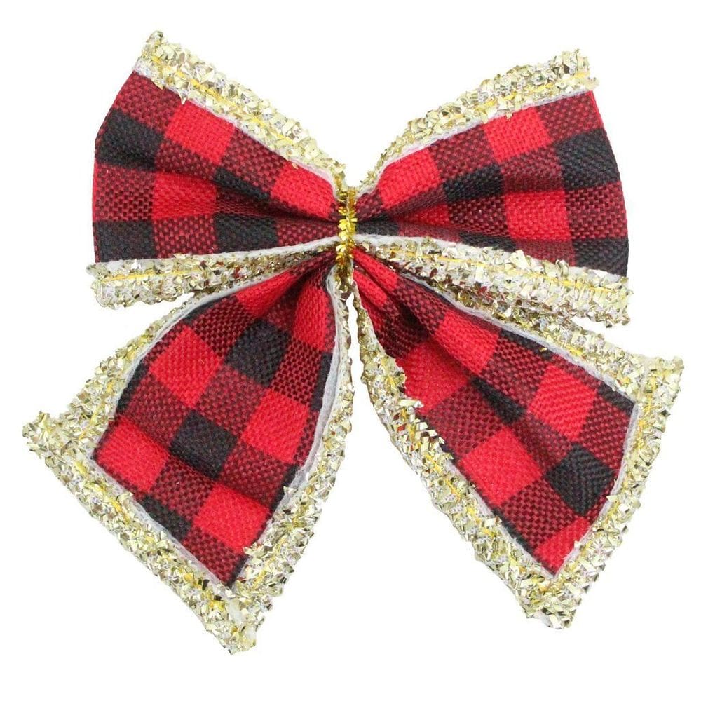 Kit 15 Peças Enfeite Árvore Natal Laço Lacinho Vermelho 11cm