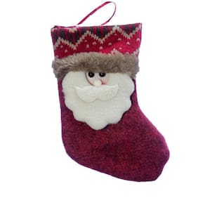 Kit 3 Peças Decoração Natal Bota Meia Papai Noel Natalino 18cm