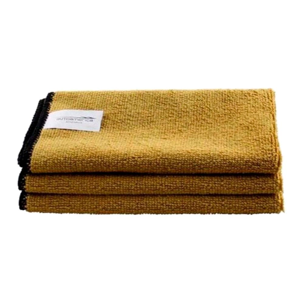 2 Flanelas de Microfibra 40x40 Peanut Butter 300Gsm Com Costura Autoamerica