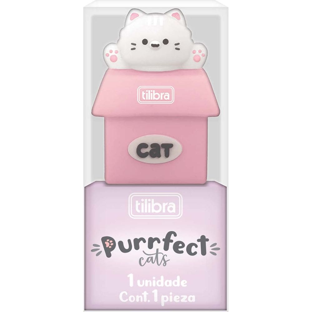 Apontador 1 Furo sem Depósito Tilibra - Purrfect Cats