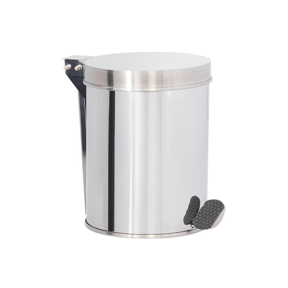 Lixeira em Aço Inox 03L Pedal Redonda