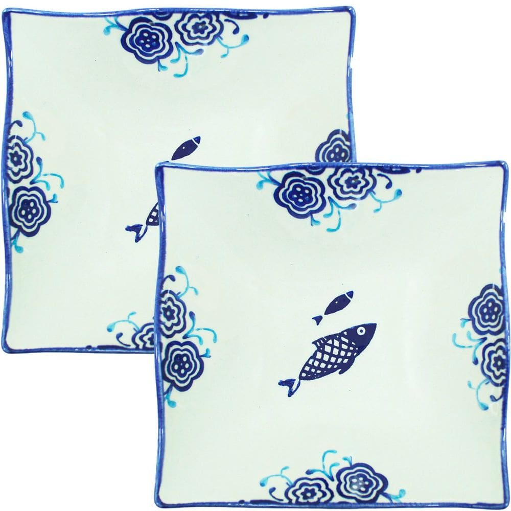 Kit 6 Tigela Sobremesa Bowl Peixe Praia Oceano Náutico 14cm