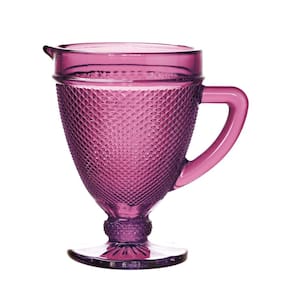 Jarra de Vidro Bico de Jaca Lilás 1L - Bon Gourmet