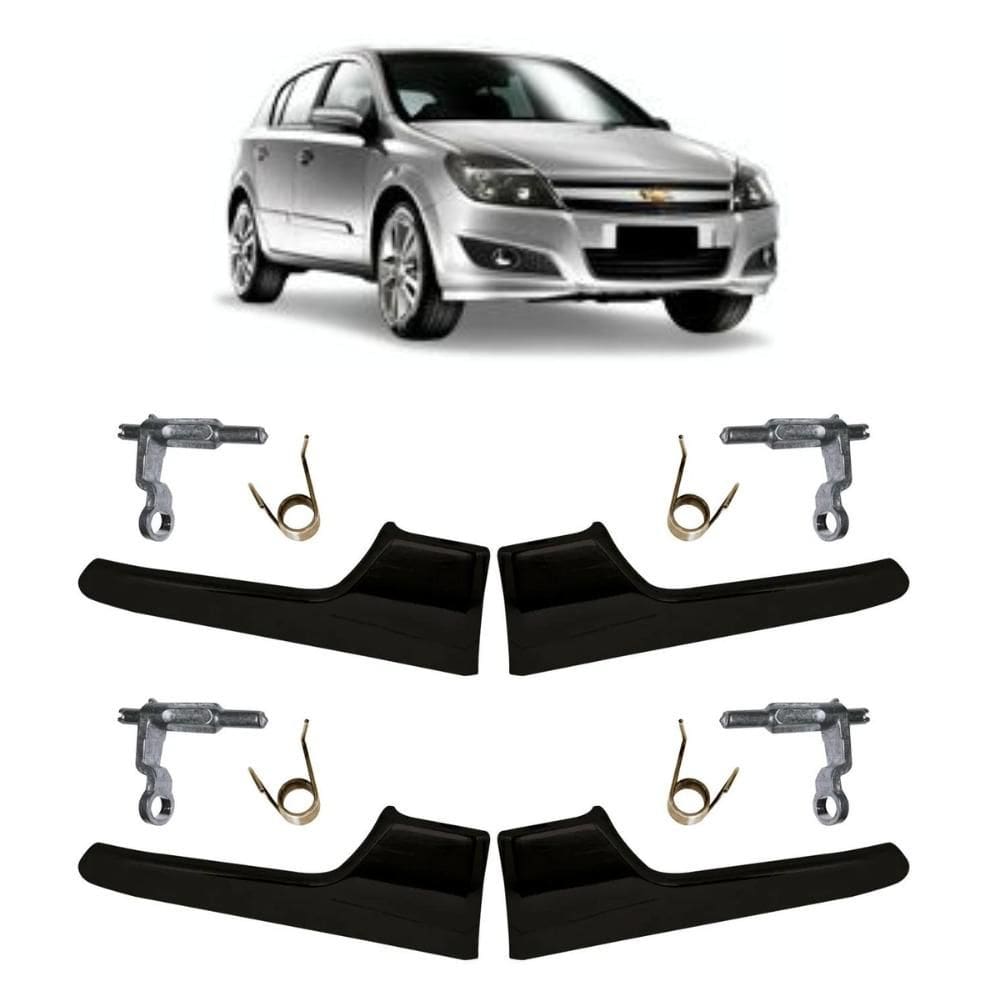 Kit 4 Maçaneta Interna Preta Gatilho Todas Portas Vectra Gt 05 A 11 - UN / 4 [F103]
