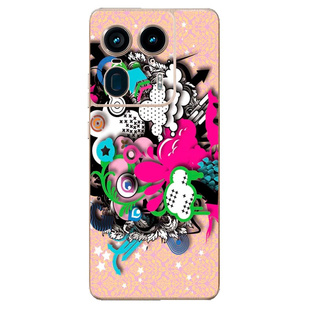 Capa Adesivo Skin104 Verso Para Motorola Edge 50 Ultra