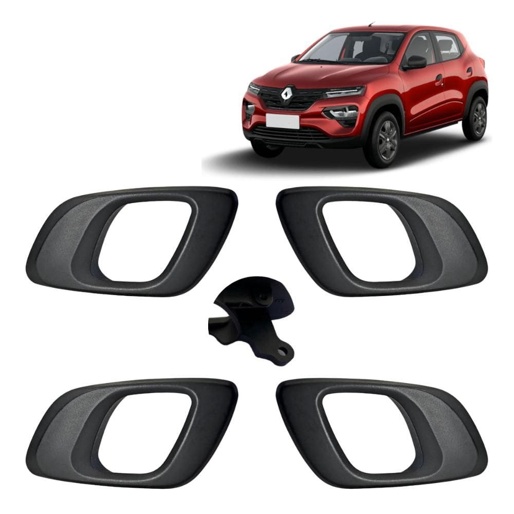 Kit 4 Maçaneta Interna Gatilho Puxador Kwid 2017 2018 2019 - UN / 4 [F103]