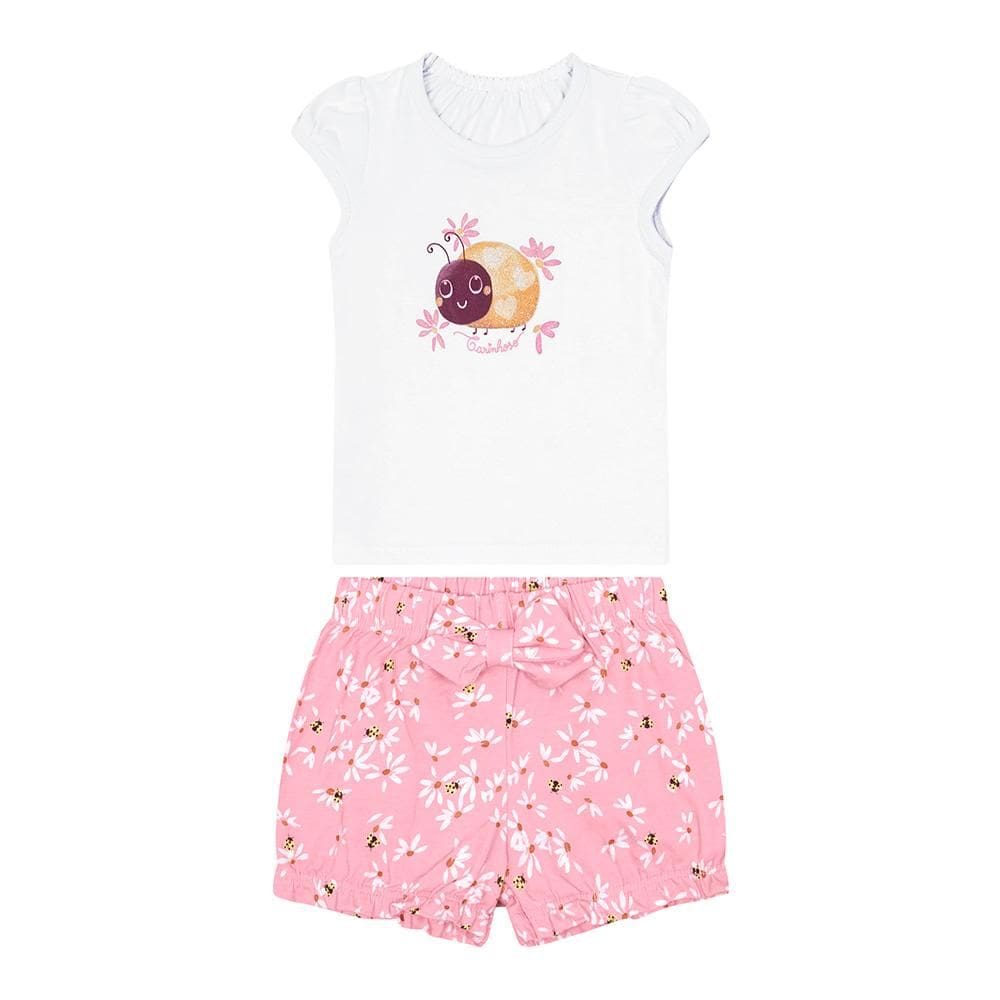 Conjunto Camisa E Shorts Carinhoso Manga Curta Ref: 1000119593 1/3 Menina.