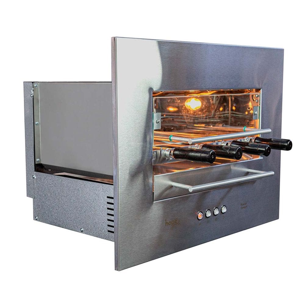 Churrasqueira Elétrica Rotativa de Embutir 42x52cm Aço Inox Roast Smart 04 127V - Hope
