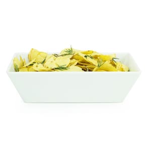 Travessa Buffet 25x15cm Melamina 100% Profissional Gourmet Mix Branco