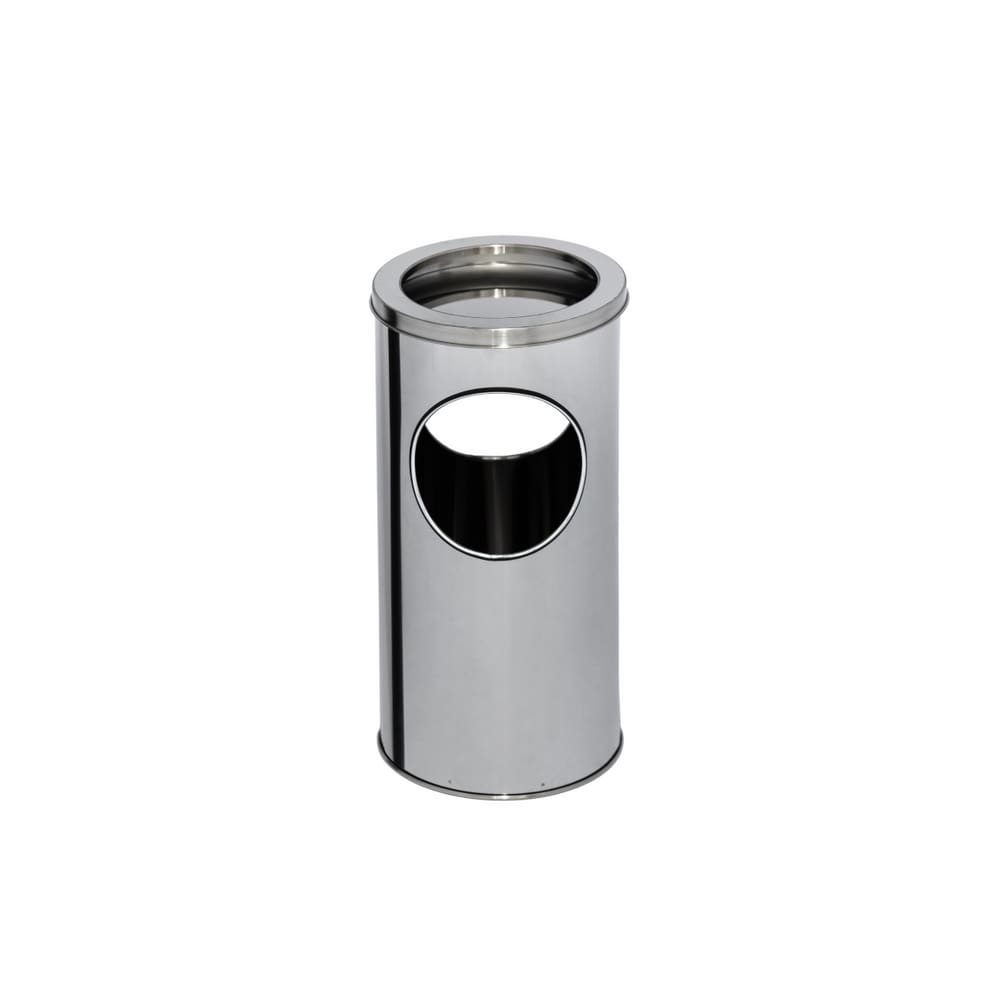 Lixeira Cinzeiro 25L em Aço Inox