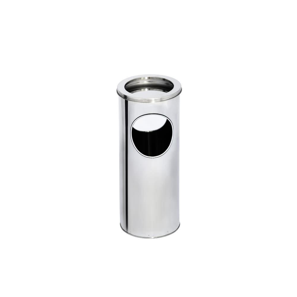 Lixeira Cinzeiro 27L em Aço Inox