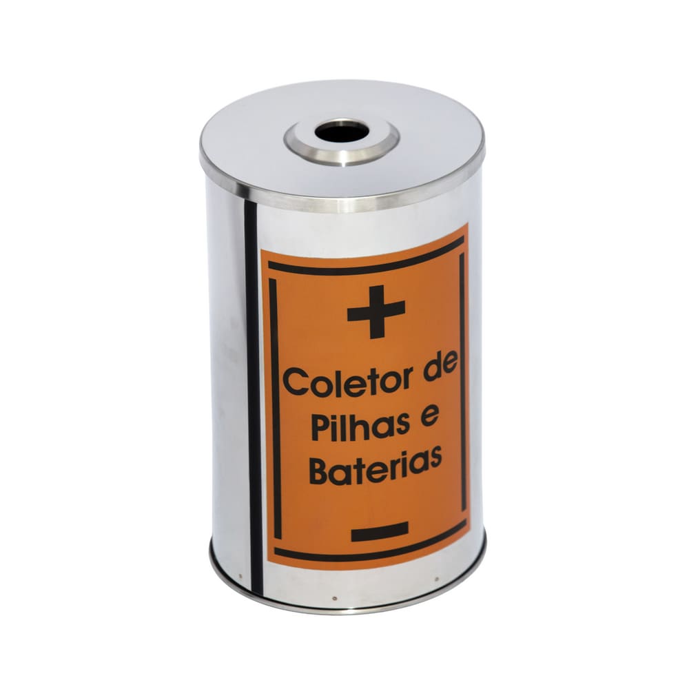 Lixeira Coletor de pilhas e baterias 35L