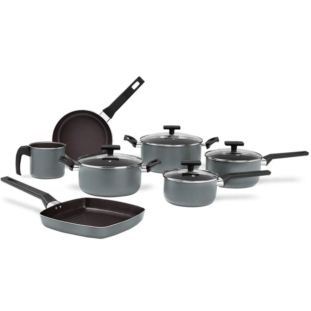 Jogo de Panelas Antiaderente Ceramica 7 Pçs Preserve Brinox