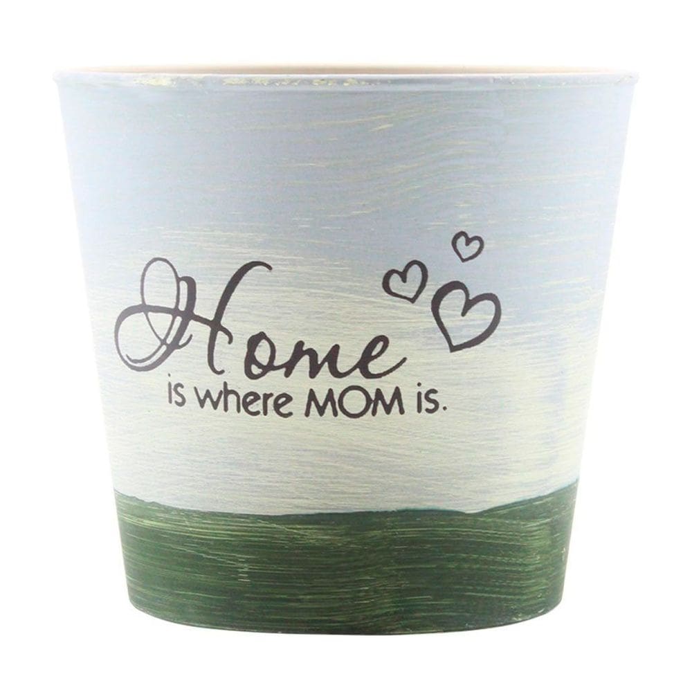 Kit 2 Mini Vasos De Planta Cachepot Estampados Decorados 12,5cm