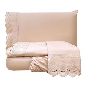 Jogo De Cama Lençol King Supremo Micropercal 300 Fios - Rosê