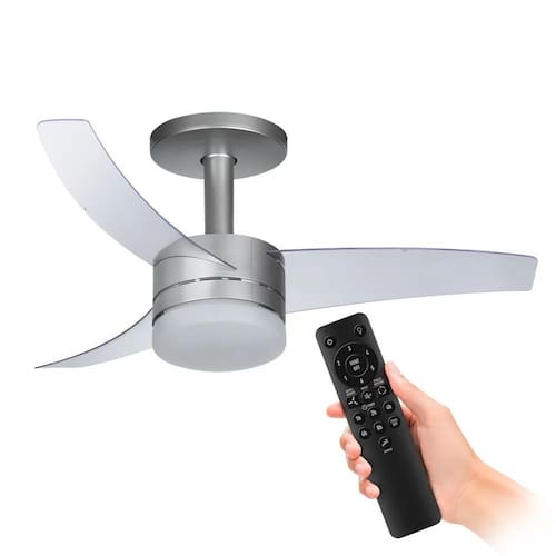 imagem-Ventilador de Teto Arno Ultimate VX15 Controle Remoto 3 pás 105cm Prata Bivolt