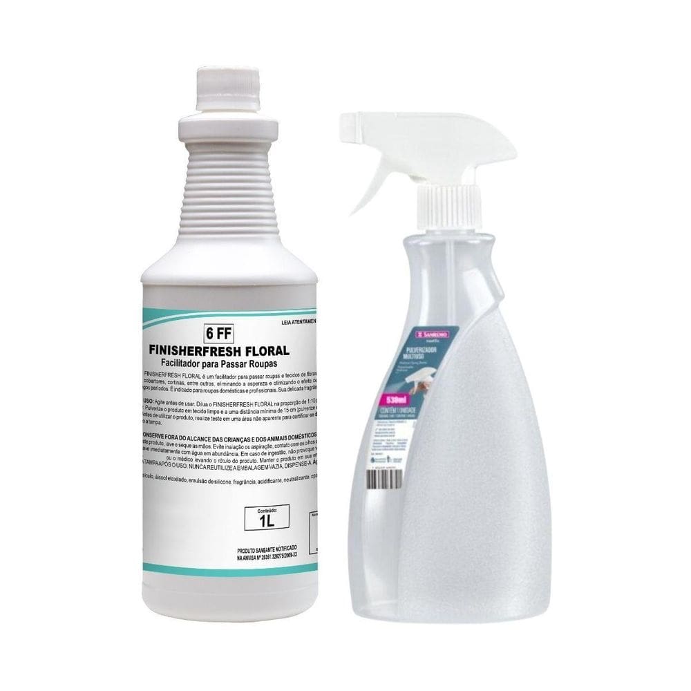 Aromatizador De Roupas Finisherfresh Floral 1L + Borrifador