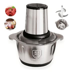 Moedor Elétrico Multiprocessador Carne, Picador Legumes Inox