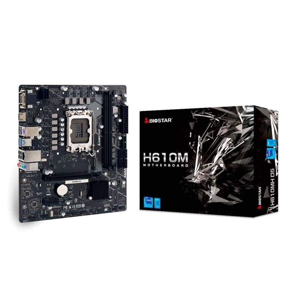 Placa Mãe Biostar H610Mh D5 Ddr5 Socket Lga1700 H610Mh-D5