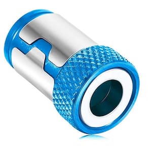 Anel Adaptador Magnético Pontas Bits Para Parafusadeira Azul
