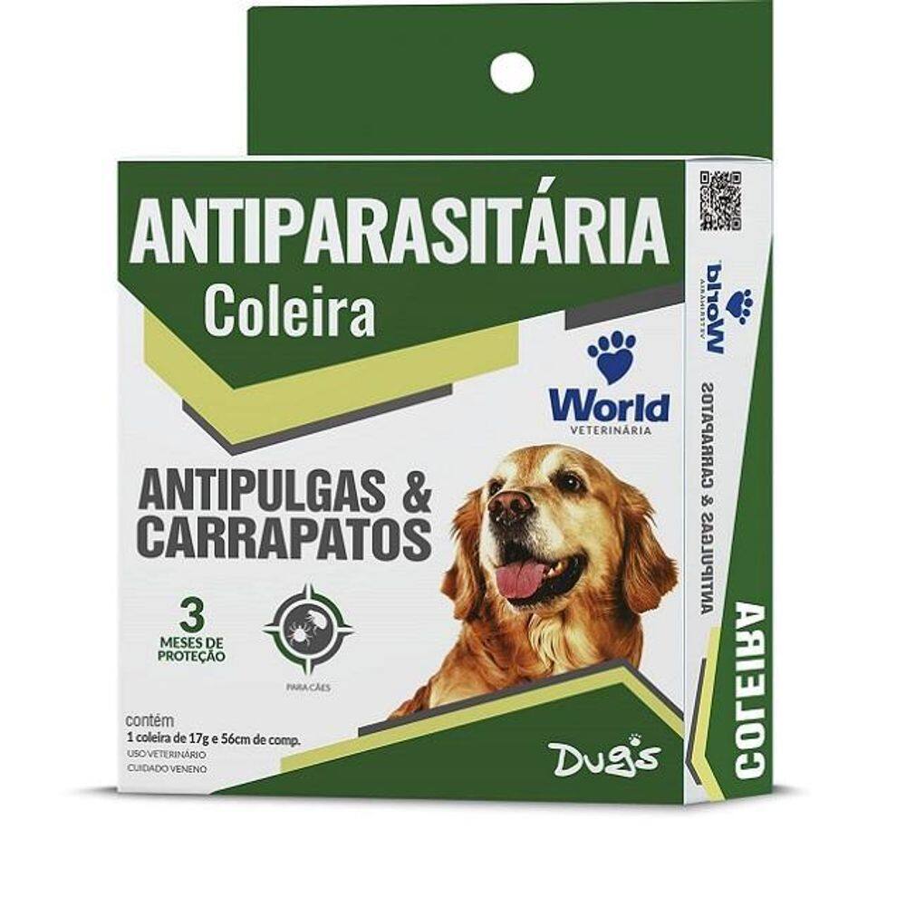 Coleira Dug`S Antiparasitária 17G Para Cães - World Vet