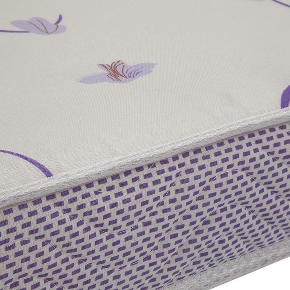 Cama Solteiro Simba Areia Fosco Pés Amadeirado Com Colchão D20 - Reller Móveis Areia Fosco