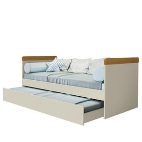 Cama Babá Nuth Com Auxiliar Areia/savana - Reller Móveis Areia/savana