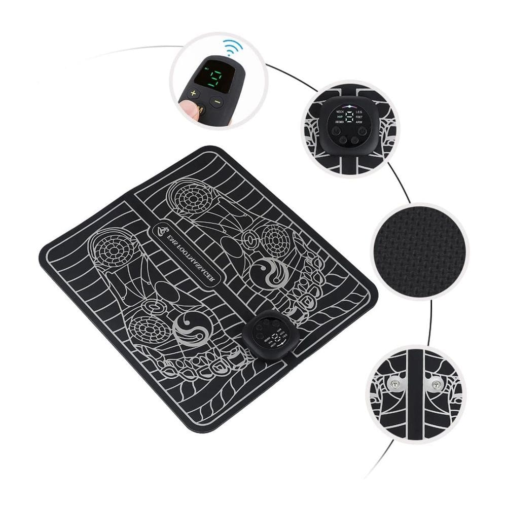 Massageador Tapete Digital Elétrico Bivolt Usb