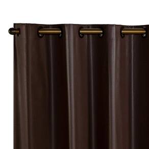 Cortina Folha Blackout Pvc 1,40M X 1,60M Uma Parte Tabaco