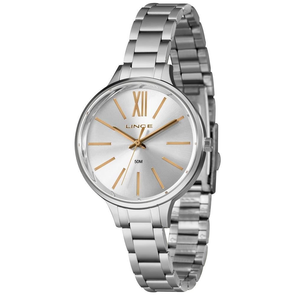 Relógio Lince Feminino 38mm Prateado LRMH192L38