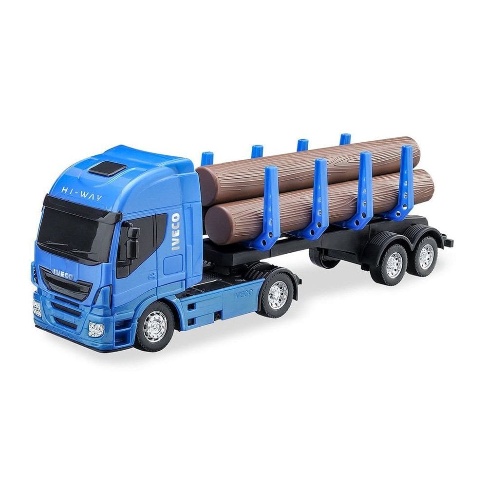 Brinquedo Caminhão Tora Hi Way Iveco Azul