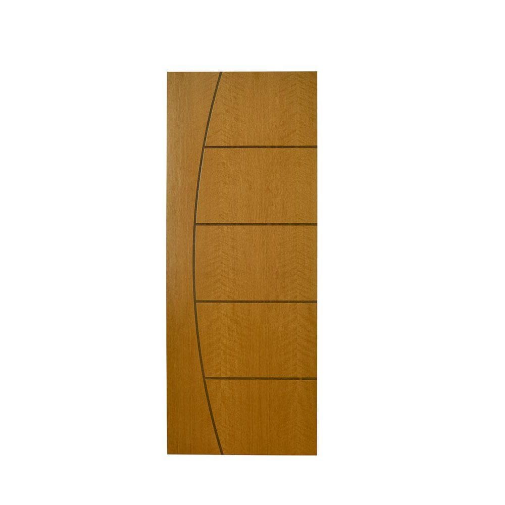 Porta Madeira Modelo Colmeia Frisada 4022 - 70x210 x 3,5 Jequitibá - Alamo
