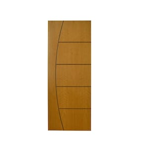 Porta Madeira Modelo Colmeia Frisada 4022 - 70x210 x 3,5 Jequitibá - Alamo