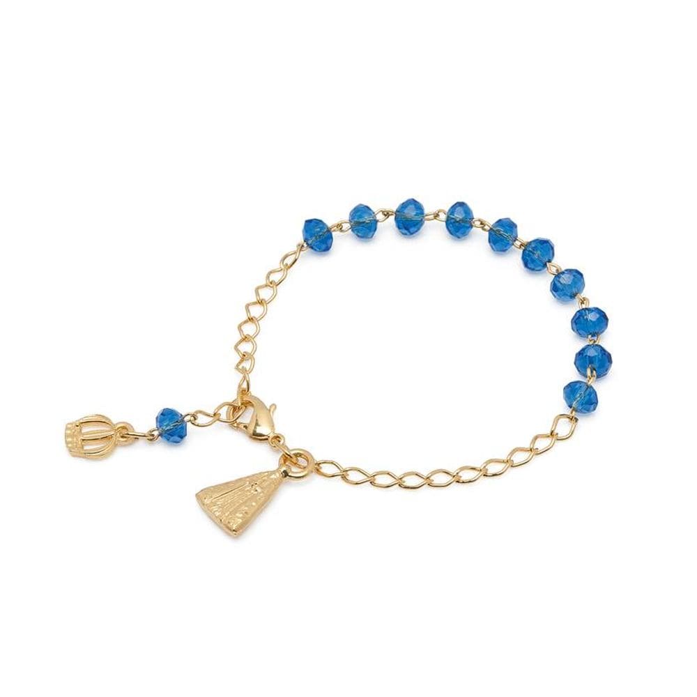 Pulseira Nossa Senhora Aparecida Cristal 6mm