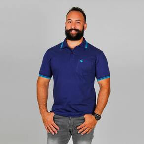Polo Masculina Lisa Bolso