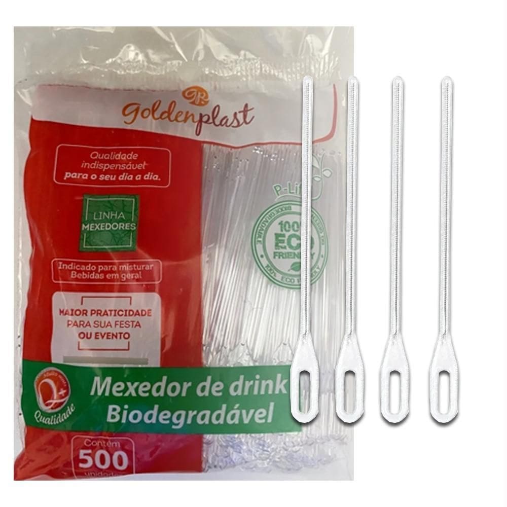 Palheta Mexedor Café Drink Plastica Descartável 11Cm C/5000