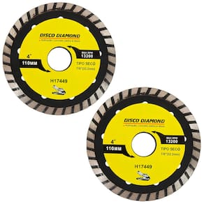 Kit 2 Disco Serra Circular Lâmina 110mm Concreto Mármore