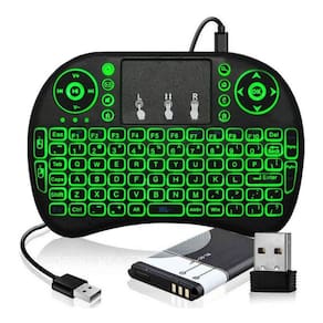 Mini Teclado USB Wireless Touchpad Sem Fio Android TV Smart