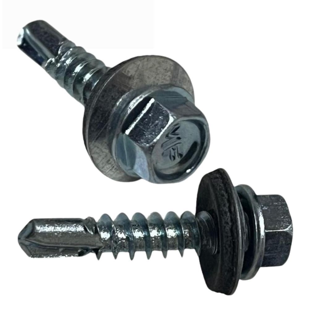 100 Parafusos Autoperfurante Ponta Broca Sext 5/16 12-14X3/4
