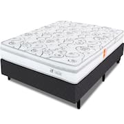 Cama Box com Colchão Casal Ortopédico Firme Espuma D28 138x188m BF Colchões