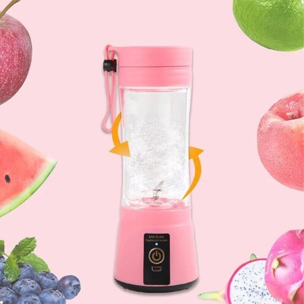 Mini Liquidificador Portátil Lorben USB Recarregável Rosa