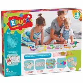 Kit De Atividades Educa+ Conjunto De Brincadeiras Infantis Para Crianças +4 Anos