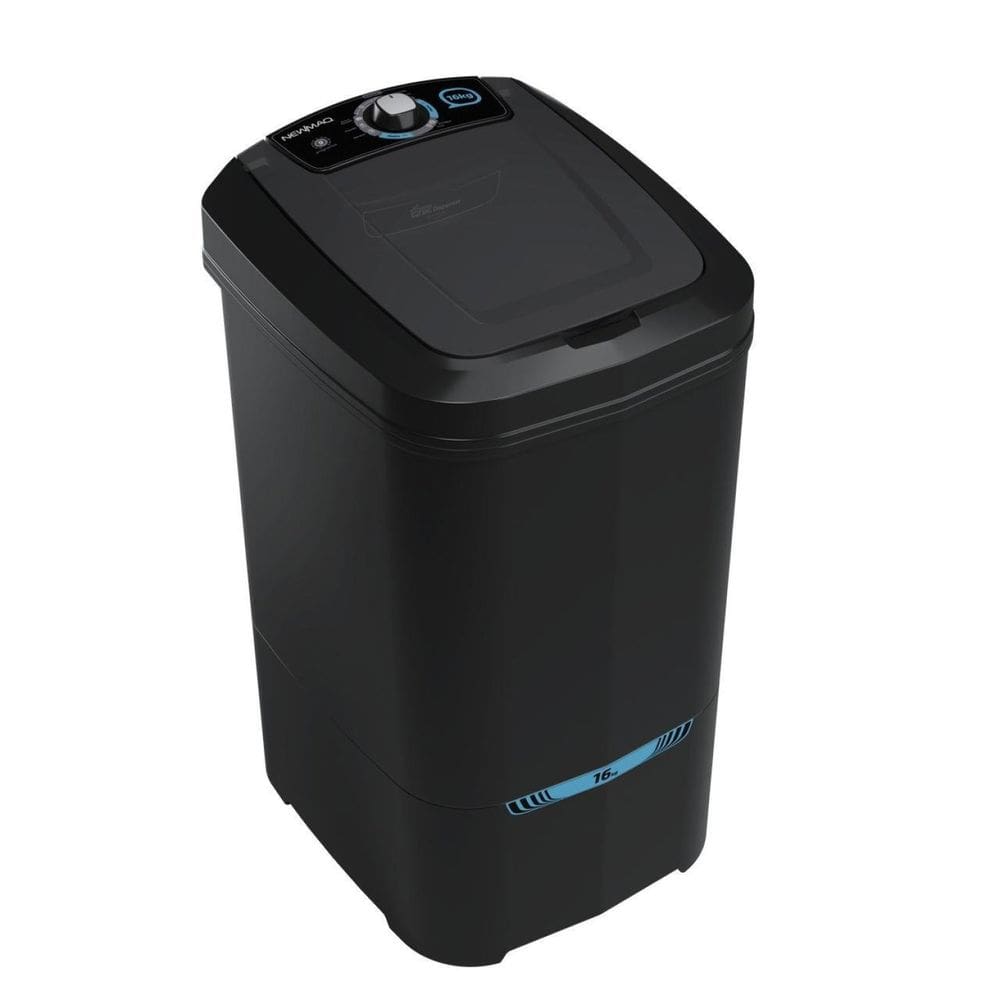 Lavadora de Roupas Tanquinho 16 KG Black 220v Preto