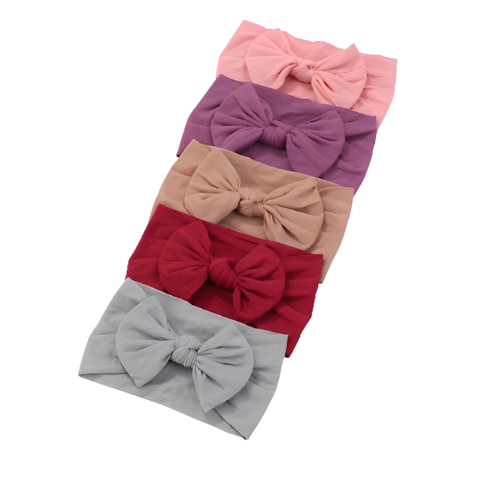 Laços de Bebê Turbante Roupa Infantil Menina Kit 5 Unidades