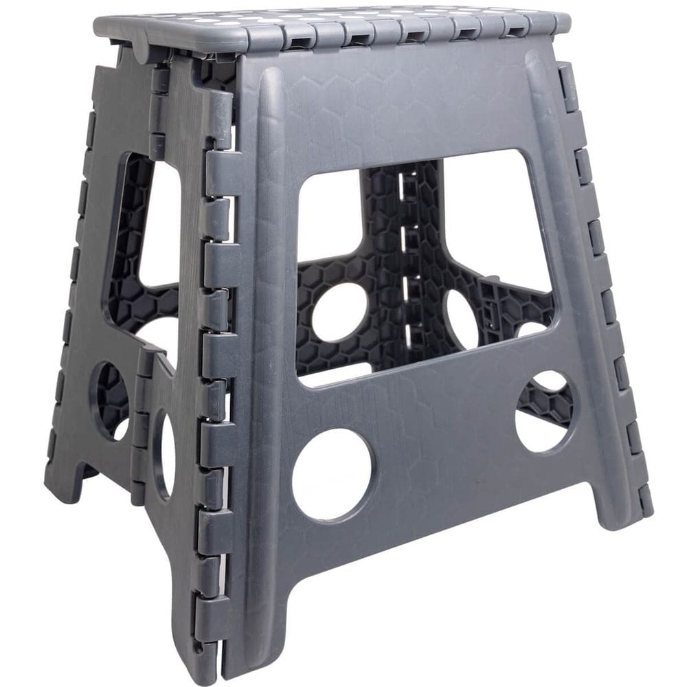 Banqueta Banquinho Banco de Plástico 150kg Dobrável 39cm Alt