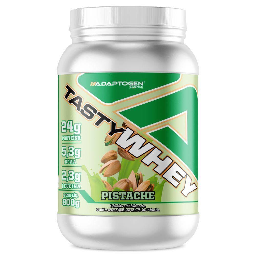 Tasty Whey Isolado Hidrolisado Pistache 900G - Adaptogen