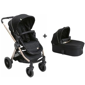 Kit Carrinho de Bebê + Moisés Best Friend Pro Chicco Black Re Lux