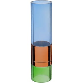VASO DECORATIVO ENFEITE CASA HOME&CO ECO CRYSTAL 19x5x5cm COLOR