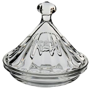 POTICHE DECORATIVO BOMBONIERE REDONDO HOME&CO VIDRO 11x12x12cm TRANSPARENTE