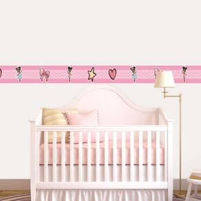 Faixa Decorativa Quarto Bebê Infantil Bailarina 9M